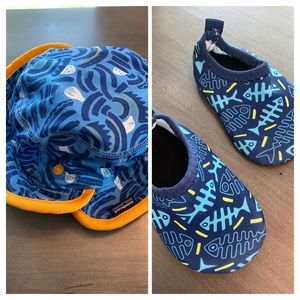 Patagonia 6 month sunhat and water shoes!
